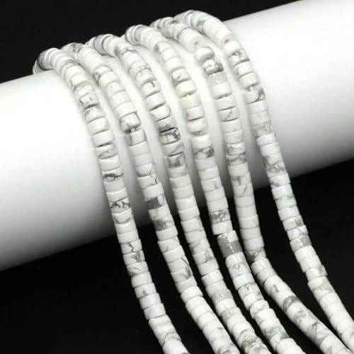 x 2 mm flache, runde Natursteinperlen, Tigerauge, Achate, Quarze, Rondelle-Perlen für die Schmuckherstellung, DIY-Ohrring, Armband, Halskette, Weiß, Türkis, 5 Stränge x 2 mm flache, runde Natursteinperlen, Tigerauge, Achate, Quarze, Rondelle-Perlen für die Schmuckherstellung, DIY-Ohrring, Armband, Halskette, Weiß, Türkis, 5 Stränge von SEDRGH