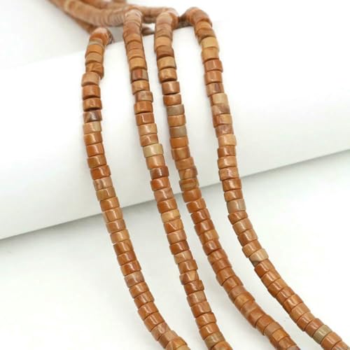 x 4,0 mm flache, runde Naturstein-Abstandsperlen, Amethyst, Lapislazuli, lose Edelstein-Rondelle-Perle zur Schmuckherstellung, DIY-Armband, Halskette, Serpeggiante, 20 Stränge von SEDRGH