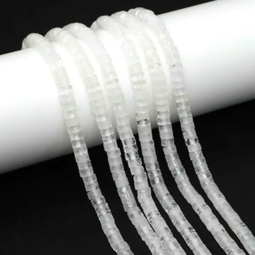 x 4,0 mm flache, runde Naturstein-Abstandsperlen, Amethyst, Lapislazuli, lose Edelstein-Rondelle-Perle zur Schmuckherstellung, DIY-Armband, Halskette, klarer Quarz, 10 Stränge x 4,0 mm flache, runde Naturstein-Abstandsperlen, Amethyst, Lapislazuli, lose Edelstein-Rondelle-Perle zur Schmuckherstellung, DIY-Armband, Halskette, klarer Quarz, 10 Stränge von SEDRGH