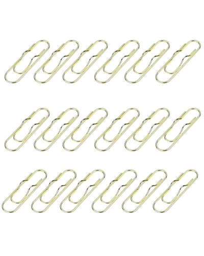 Metall-Stift-Clips, Lesezeichen, Stifthalter, Stifthalter, Planer, Zubehör für Notizbuch, Klemmbrett, Tagebuch, Planer, Gold, 18 Stück Metall-Stift-Clips, Lesezeichen, Stifthalter, Stifthalter, Planer, Zubehör für Notizbuch, Klemmbrett, Tagebuch, Planer, Gold, 18 Stück von SEEK RARE
