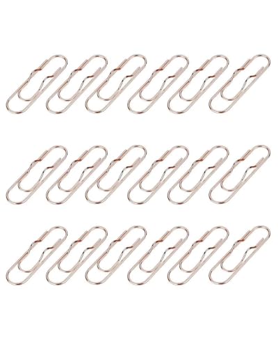 Metall-Stift-Clips, Lesezeichen, Stifthalter, Stifthalter, Planer, Zubehör für Notizbuch, Klemmbrett, Tagebuch, Planer, Roségold, 18 Stück Metall-Stift-Clips, Lesezeichen, Stifthalter, Stifthalter, Planer, Zubehör für Notizbuch, Klemmbrett, Tagebuch, Planer, Roségold, 18 Stück von SEEK RARE