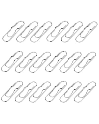 Metall-Stift-Clips, Lesezeichen, Stifthalter, Stifthalter, Planer, Zubehör für Notizbuch, Klemmbrett, Tagebuch, Planer, Silber, 18 Stück Metall-Stift-Clips, Lesezeichen, Stifthalter, Stifthalter, Planer, Zubehör für Notizbuch, Klemmbrett, Tagebuch, Planer, Silber, 18 Stück von SEEK RARE