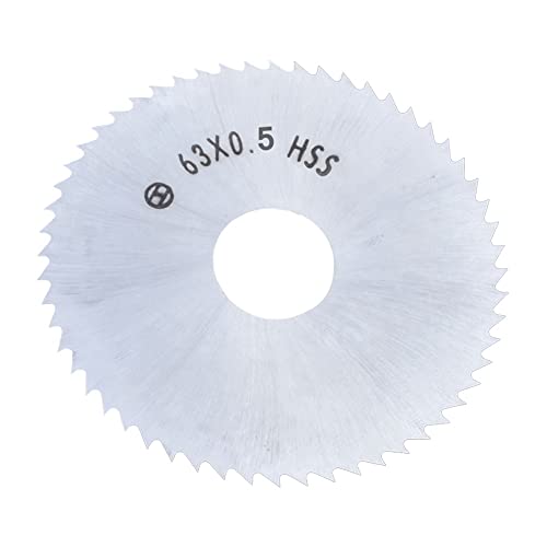 Mini-Kreissägeblatt 63 mm HSS-Stahl 72-Zähne-Radscheiben 16 mm Öffnung for Holz-Aluminium-Metallplatten-Schneidwerkzeug (Size : 63x0.8) von SEIDER