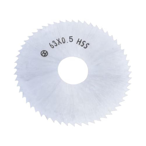 Mini-Kreissägeblatt 63 mm HSS-Stahl 72-Zähne-Radscheiben 16 mm Öffnung for Holz-Aluminium-Metallplatten-Schneidwerkzeug (Size : 63x0.8) von SEIDER