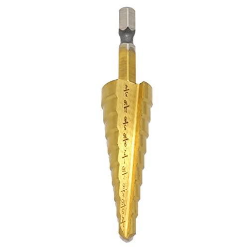 1/4 Zoll bis 3/4 Zoll Stufenbohrer, HSS-Kegelbohrer mit 1/4 Zoll Sechskantschaft Antrieb, Schnellwechsel für DIY Holzbearbeitung, Kunststoff Holz 1/4 Zoll bis 3/4 Zoll Stufenbohrer, HSS-Kegelbohrer mit 1/4 Zoll Sechskantschaft Antrieb, Schnellwechsel für DIY Holzbearbeitung, Kunststoff Holz von SEIWEI