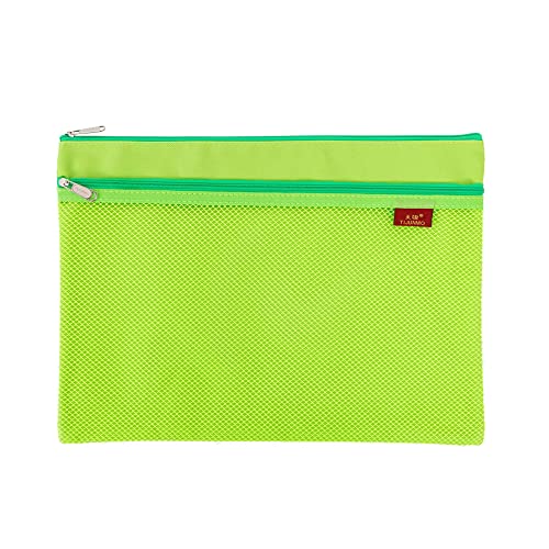 1 STÜCKE A4 Mesh Datei Zip Taschen, Ordner Brieftaschen Mesh Reißverschluss Beutel Nylon Klar Mesh Tasche Wasserdicht Doppel Reißverschluss für Schule Büro Reise Lagerung - Grün 1 STÜCKE A4 Mesh Datei Zip Taschen, Ordner Brieftaschen Mesh Reißverschluss Beutel Nylon Klar Mesh Tasche Wasserdicht Doppel Reißverschluss für Schule Büro Reise Lagerung - Grün von SEIWEI