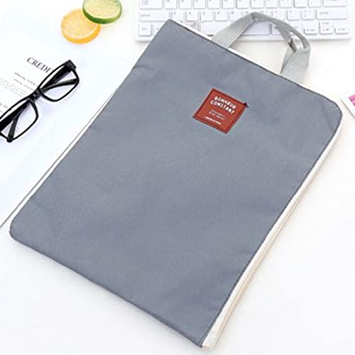 1 Stück Dunkelgrau Dokument A4 in Leinwand, Handtasche, Tragbare Türhalter Shirts Aufbewahrungsdatei Schulfülldatei Ordner von SEIWEI