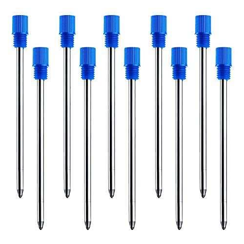 10 Stück 0,7 mm blaue Tinte, glattes Schreiben, austauschbare Kugelschreiberminen für Metall-Kugelschreiber, Diamant-Kristall-Kugelschreiber von SEIWEI