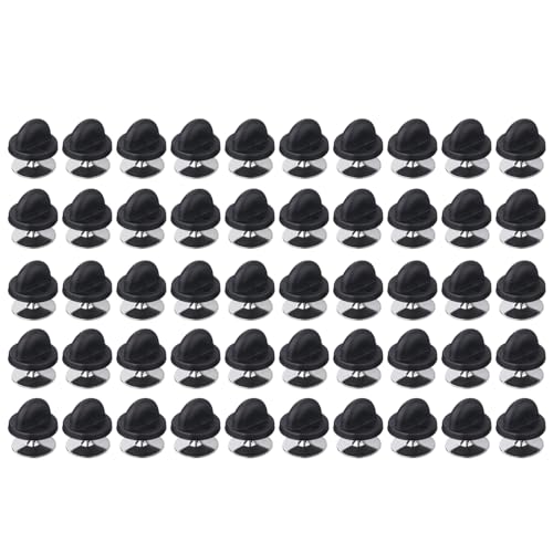 50 Stück Gummi-Pin-Rückseite, Gummi-Pinrückseiten mit Nadeln für Krawatten, Anstecknadeln, Abzeichen, Herstellung Von Schmuck und eine Vielzahl handgefertigter Projekte von SEIWEI