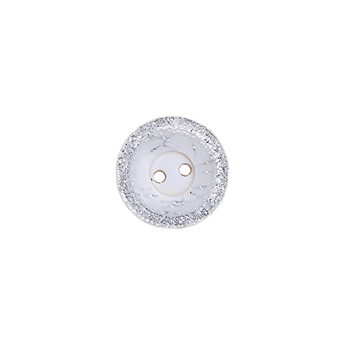 Glitzer-Knopf-Set, 2 Löcher, Kunstharz, zum Basteln, Nähen, Ersatz, Stricken, Baby- und Kinderstrickjacken, handgefertigt, Silberring, 15 mm, 100 Stück Glitzer-Knopf-Set, 2 Löcher, Kunstharz, zum Basteln, Nähen, Ersatz, Stricken, Baby- und Kinderstrickjacken, handgefertigt, Silberring, 15 mm, 100 Stück von SEIWEI