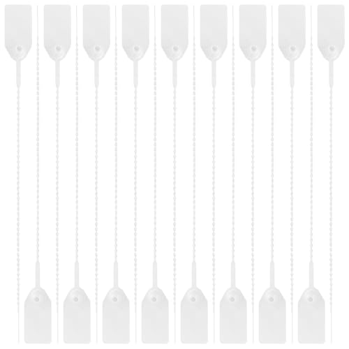 Plomben aus Kunststoff, Gelb Kabelbinder Tag Sicherheitsplomben für Beschriftung Logistik Transport Tags, 100er Pack von SEIWEI