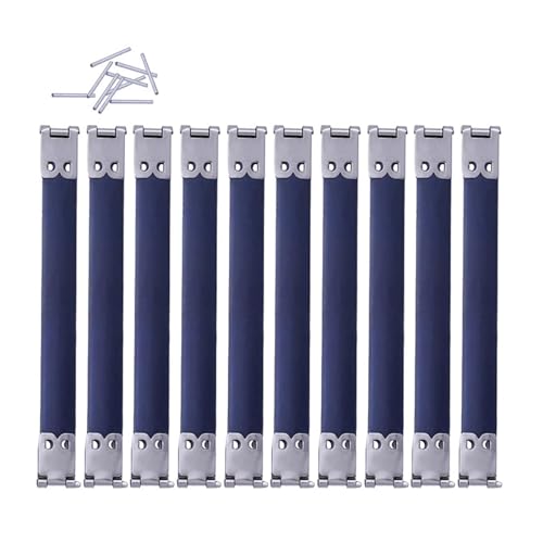 SEIWEI 10 Stück Metall-Innenquetschverschlüsse, Flexverschluss, Rahmenscharniere, Federclip, Zubehör zur Herstellung von Geldbörsen für Heimwerkerarbeiten(8cm) von SEIWEI