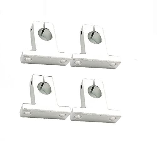 SK16 Linearwellen-Stützhalterung, 4 Stück, 16 mm, Aluminium, lineare Schienen-Schaftführung, Halterung, vertikale optische Achsenhalterung SK16 Linearwellen-Stützhalterung, 4 Stück, 16 mm, Aluminium, lineare Schienen-Schaftführung, Halterung, vertikale optische Achsenhalterung von SEIWEI