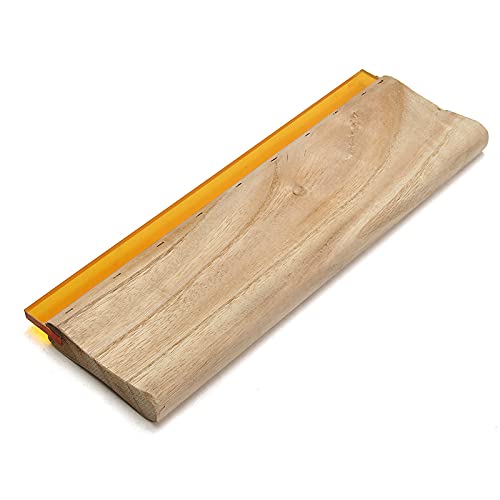 SEIWEI Siebdruck-Rakel aus Holz für Wasserbasis, 10 cm, 15 cm, 20 cm, 30 cm, Wasserabzieher von SEIWEI