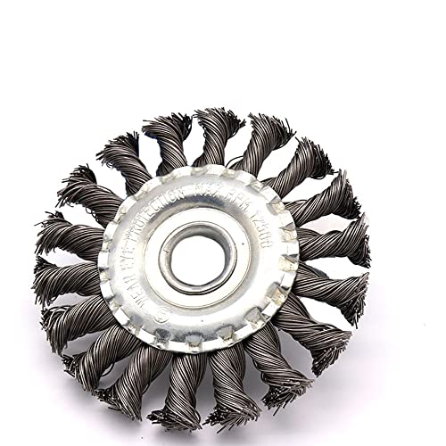 Twist Knot Drahtscheibe, 125 mm x 22 mm, runder Winkelschleifer, Bürstenrad zum Polieren, Schleifen und Entrosten Twist Knot Drahtscheibe, 125 mm x 22 mm, runder Winkelschleifer, Bürstenrad zum Polieren, Schleifen und Entrosten von SEIWEI