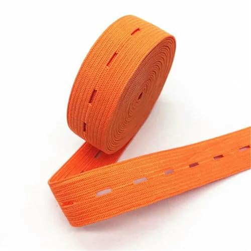 SELCOA 1/5/10yard 20mm mit Loch Gummibänder Knopf Loch Stricken Gummibänder Band Band Bunte Draht gurtband DIY Nähen Zubehör von SELCOA