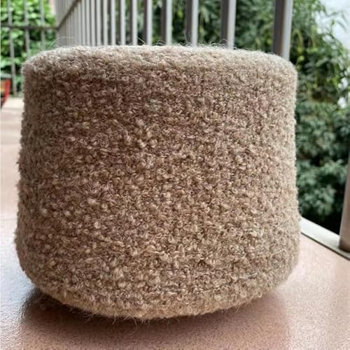 SELCOA 500 g weicher Plüsch, 86% Wolle, 14% Acryl, ausgefallenes Schlaufengarn zum Stricken, Bio-Häkeln, Weben, Nähgarn von SELCOA