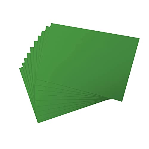 300 g/m² Farbiges Kartonpapier A4 10 Blatt Karton Pastell Papier Kunstpapier zum Malen, Zeichnen, Basteln, Handarbeit, Pastellfarben und Kraftdruckpapier (Grasgrün) von Vrandu
