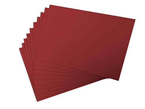 300 g/m² farbiges Karton, A4, 20 Blatt, Karton, farbiges Papier, Bastelarbeiten, Kunstpapier, Origami-Kraftpapier, handgefertigt, für Zuhause, Küche, rote Karten, Basteln. (20 Scharlachrot) von Vrandu