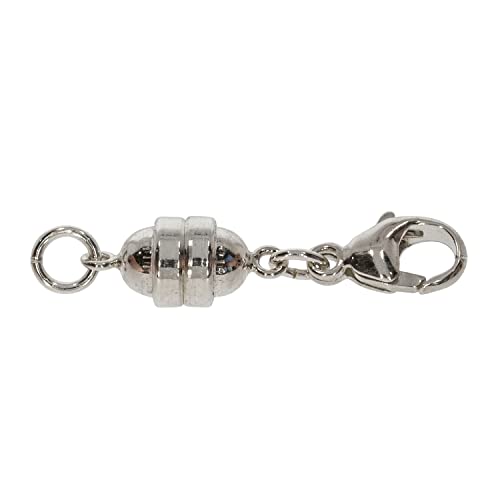 Magnetverschluss mit Karabiner, 11 mm, 925er Silber, für Ketten und Armbänder von SELVA