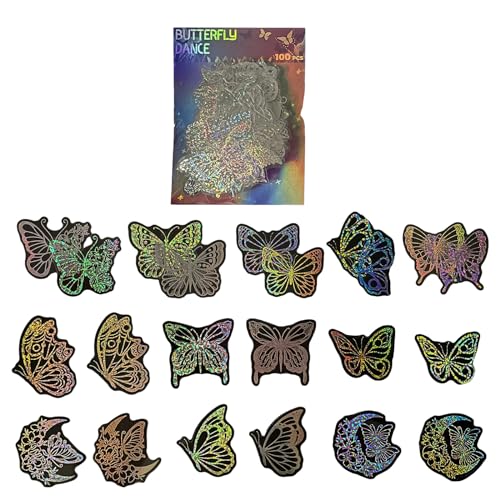 100pcs Holographische Schmetterlingsaufkleber Für Tagebuchjournals Phone Hülle Wasserflasche Laptops Dekorationen Fensteraufkleber Geschenkaufkleber 100pcs Holographische Schmetterlingsaufkleber Für Tagebuchjournals Phone Hülle Wasserflasche Laptops Dekorationen Fensteraufkleber Geschenkaufkleber von SELVFZ