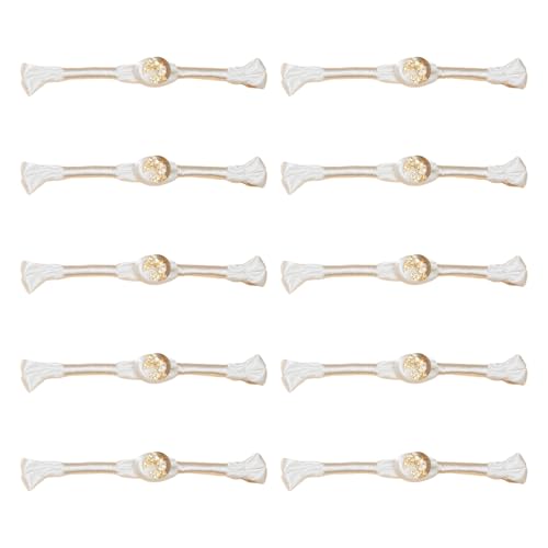 10pcs Chinesische Knotenknopf Cheongsam Knotenknöpfe Nähen Verschlussselemente Tasten Kleidung Zubehör Tasten Nähen von SELVFZ