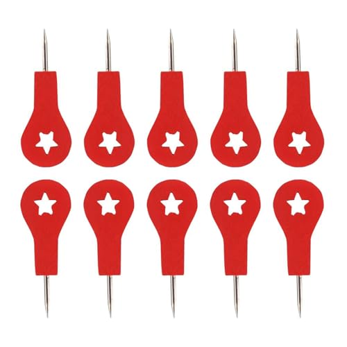 10pcs Dekorative Push Stifte Set Für Bulletin Bretter Und Reisekarten Rote Holz Thumbtacks Mit Glatten Spitzenfoto Wand Druckstiften von SELVFZ