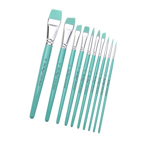 10pcs Künstler Paint Pinsel Nylon Borstenpinsel Für Acrylöl 10pcs Künstler Paint Pinsel Nylon Borstenpinsel Für Acrylöl von SELVFZ