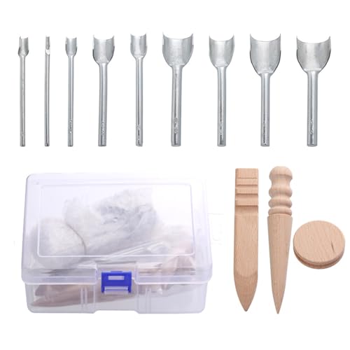 12-pcs Halbrundschneider Stanzwerkzeug Holz Leder Kante Slicker Tool Für Ledergürtel Brieftasche Kleidung Reparatur Kohlenstoffstahlschläge von SELVFZ