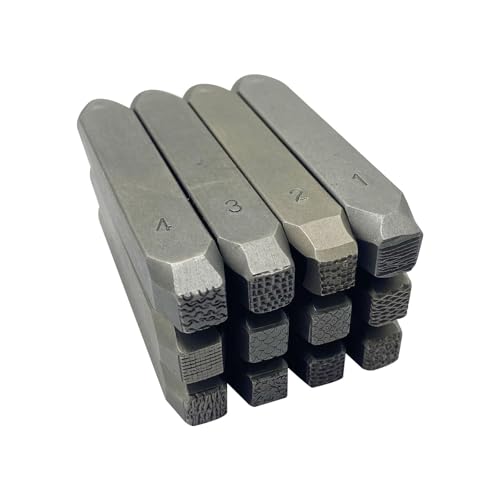 12pieces Metall Schmuck Schnitzwerkzeug Schmuckmeißel Set Professionelles Handwerk Werkzeugstahl Textur Für Musterzubereitungen Schmuckmeißel Set von SELVFZ