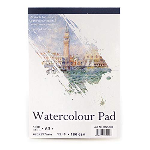 15 Blätter Aquarellpapier Sketch Book Notepad Zum Malerei Zeichnungskunst 15 Blätter Aquarellpapier Sketch Book Notepad Zum Malerei Zeichnungskunst von SELVFZ