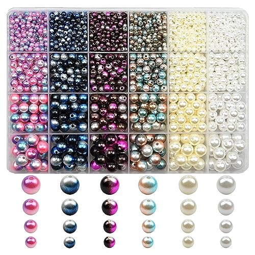1890x/Set Strickdekorpemperle 4/6/8/10mm Locker Wechselnde Farbperle Mit Loch Zum Stricken Von Armband Halskette von SELVFZ