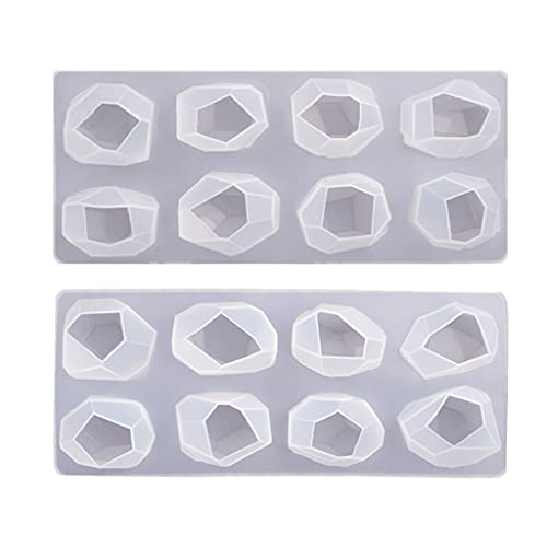 2 Stile Unregelmäßige Geometrische Abschnitte Kristall Erz Epoxidharz Schimmelpilze Ornamente Machen Silikonform Home von SELVFZ