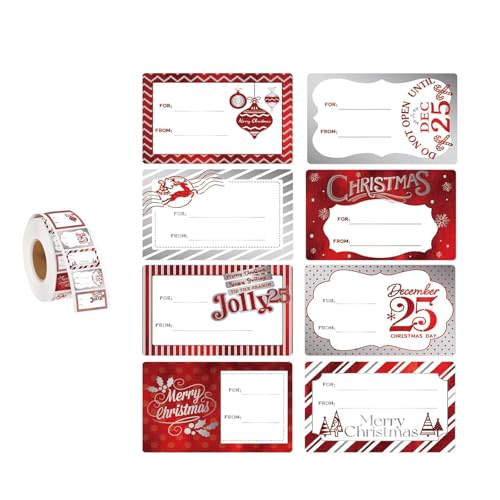 2. 300 Zähler Urlaubsname Aufkleber Kleber Etiketten Für Weihnachtsgeschenke Verpackung Hüllkurvener Candy Bag Dekoration Weihnachtsaufkleber Für Verpackungen von SELVFZ