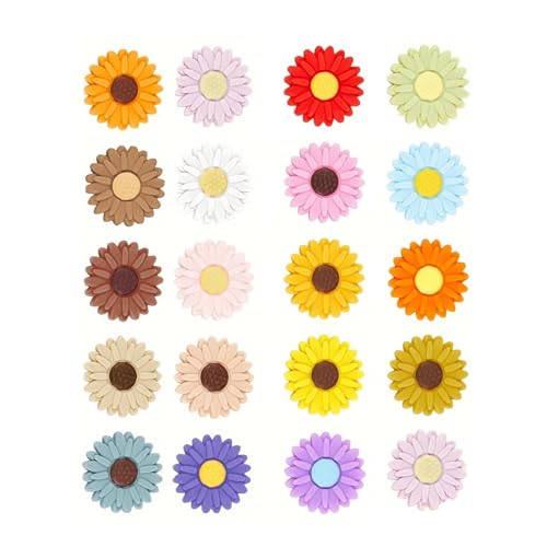 20pcs Einzigartige Gänseblümchen Silikonperlen Schlüsselbund Dekorationen Gemischte Farbperlen Für Handgefertigte Accessoires Schmuckversorgungen 20pcs Einzigartige Gänseblümchen Silikonperlen Schlüsselbund Dekorationen Gemischte Farbperlen Für Handgefertigte Accessoires Schmuckversorgungen von SELVFZ