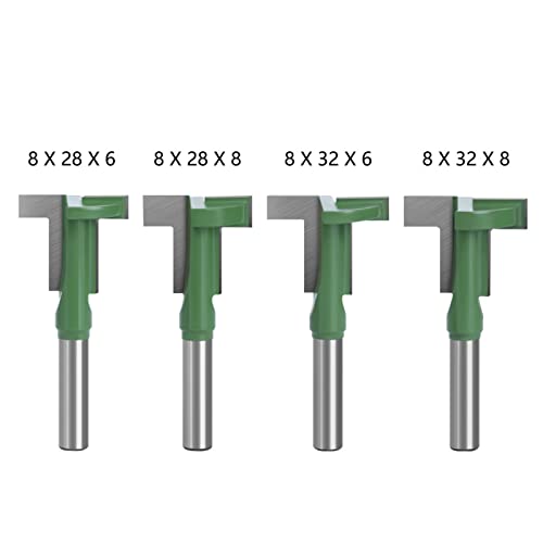4PCS/SET 8 Mm Bohrer Bit Set T Förmiger Schranktür Top Line Gravuring Machine Router Bits Fräsenschneider Für Holz von SELVFZ