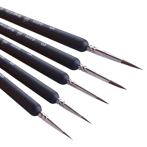 5/10pcs Feindetail Pinsel Miniaturbürste Für Acryl Aquarell Gouache Öl Gesichtsmalerei Modell Figuren Malerei Pinsel von SELVFZ