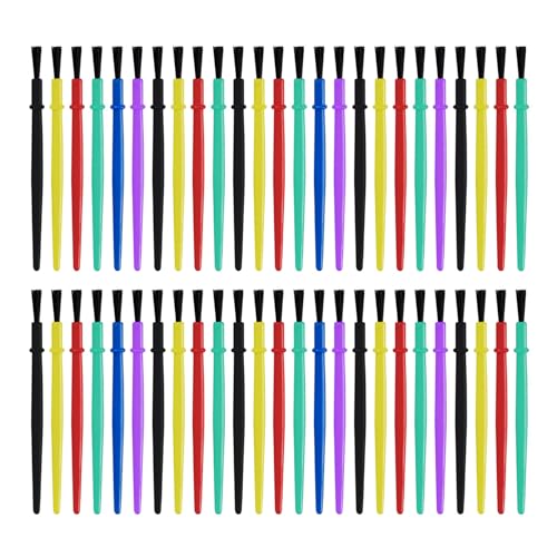 50 PCs Kleine Pinsel Pinsel Set Nylon Haarmalerei von SELVFZ