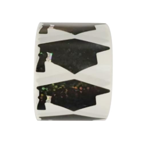 500COUNT Glitzed Graduation Aufkleber Kleber Etikett Label Dichtungsaufkleber Für Die Verpackung Der Verpackung Von Seal Hüllkartenparty Dekoration von SELVFZ