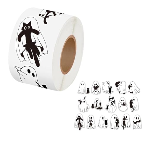 500pcs Halloween Geisterer Dekorativer Aufkleberkleber Kleber Wickel Label Für Scrapbooking Journal Water Flasche Und Verpackung Sicherer Kinderkunstaufkleber 500pcs Halloween Geisterer Dekorativer Aufkleberkleber Kleber Wickel Label Für Scrapbooking Journal Water Flasche Und Verpackung Sicherer Kinderkunstaufkleber von SELVFZ