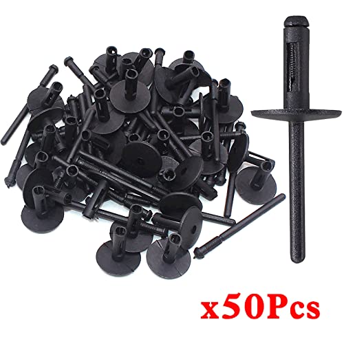 50pcs Kunststoffausdehnung Blind Nieten Nietauto Kotflügel Liner Stoßfänger Clip Auto Befestigungen Nieten Für Den Größten Teil Der Autoreparatur von SELVFZ