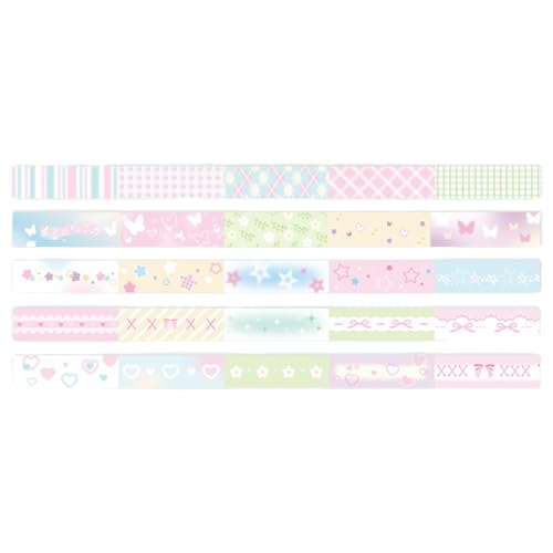 5Rolls Paper Tape Set Zum Personalisierenden Notizbüchern Alben Und Geschenke Die Easy Peelings Stick Stationery Bapes Für Handwerk Einwickeln 5Rolls Paper Tape Set Zum Personalisierenden Notizbüchern Alben Und Geschenke Die Easy Peelings Stick Stationery Bapes Für Handwerk Einwickeln von SELVFZ