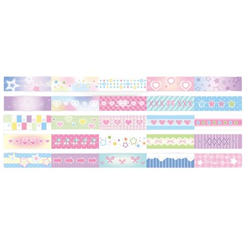 5Rolls Paper Tape Set Zum Personalisierenden Notizbüchern Alben Und Geschenke Die Easy Peelings Stick Stationery Bapes Für Handwerk Einwickeln von SELVFZ