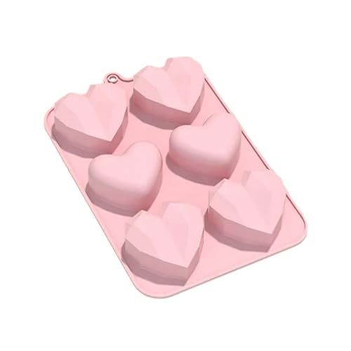 6-Cavity Herz/Haus Silikonform Fondant Form Kuchen Lieferungen Backwerkzeugharzharz Handgefertigtes Soap Schimmelpilze 6-Cavity Herz/Haus Silikonform Fondant Form Kuchen Lieferungen Backwerkzeugharzharz Handgefertigtes Soap Schimmelpilze von SELVFZ