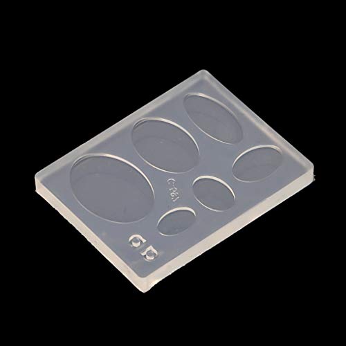 6-Cavity Oval Silikonform Runde Ovale Quadratische Formen Zur Herstellung Von Handgemachten Schokoladenseifenkerzen Handwerksform von SELVFZ