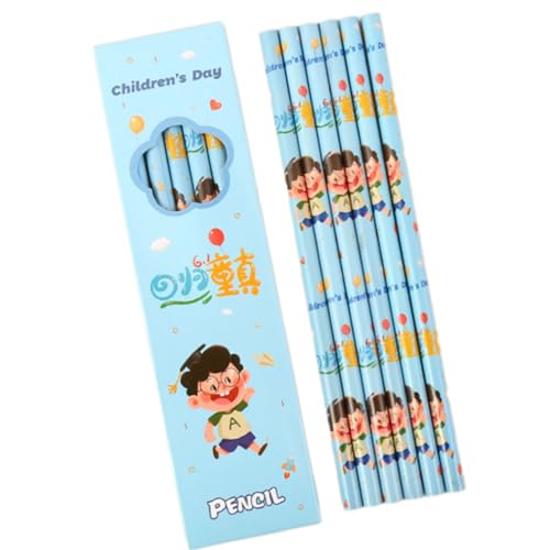 6pcs Cartoon Kinder Bleistift Holz Zeichnen Stifte Skizzieren Für Kinderschule. von SELVFZ