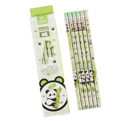 6pcs Cartoon Kinder Bleistift Holz Zeichnen Stifte Skizzieren Für Kinderschule. von SELVFZ