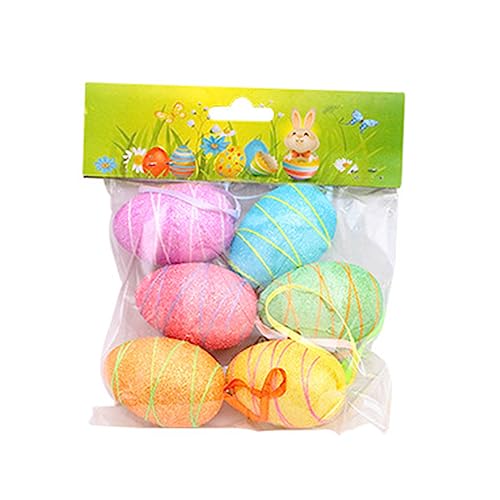 6pcs Schaum Ostereier Frohe Dekoration Mit Hängenden Lanyard Bastel Bunte Ei Für Haus Freien Osterdekor Osterei Dekoration Für Die Home Osterei Dekorationen Ornamente Osterei 6pcs Schaum Ostereier Frohe Dekoration Mit Hängenden Lanyard Bastel Bunte Ei Für Haus Freien Osterdekor Osterei Dekoration Für Die Home Osterei Dekorationen Ornamente Osterei von SELVFZ