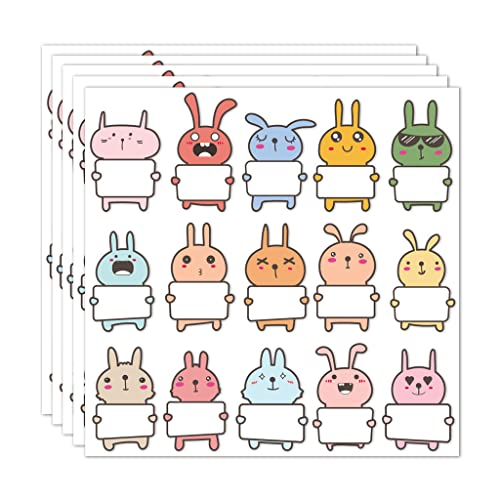 75 PCs Kids Aufkleber Mit Breit Leerem Raum Beschreibbar Selbst Kleber Labels Cartoon Kaninchenindex Tags Tagesbetreuungsname Labels 75 PCs Kids Aufkleber Mit Breit Leerem Raum Beschreibbar Selbst Kleber Labels Cartoon Kaninchenindex Tags Tagesbetreuungsname Labels von SELVFZ