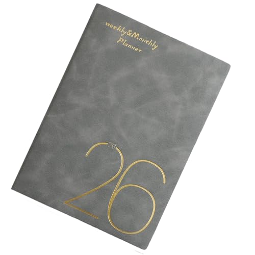 A 5 2026 Schedule Notebook Journaling Notebooks Leder Kalenderplaner Monatlicher Planer Für Home Office School Supplies von SELVFZ